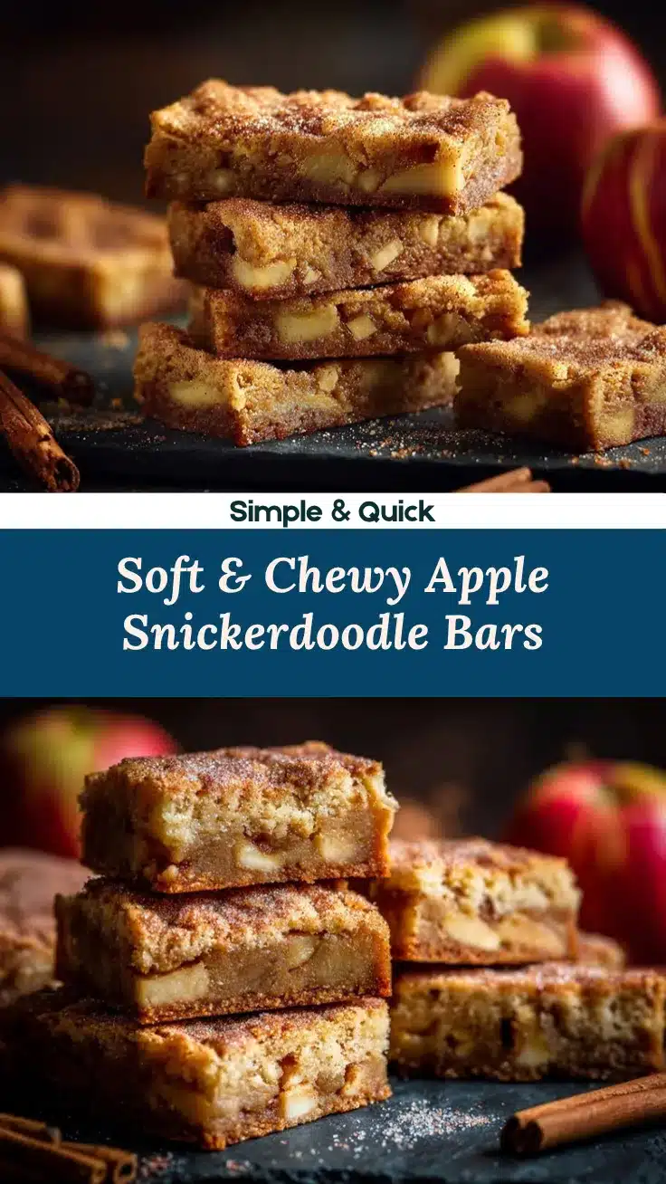 Apple Snickerdoodle Bars recipe
