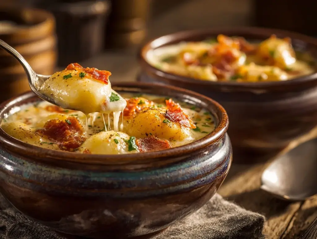 Bacon Cheddar Gnocchi Soup - featured image