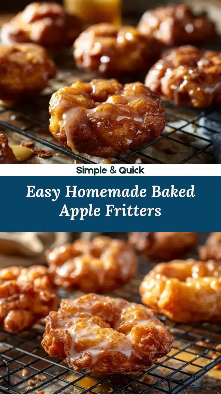baked apple fritters recipe