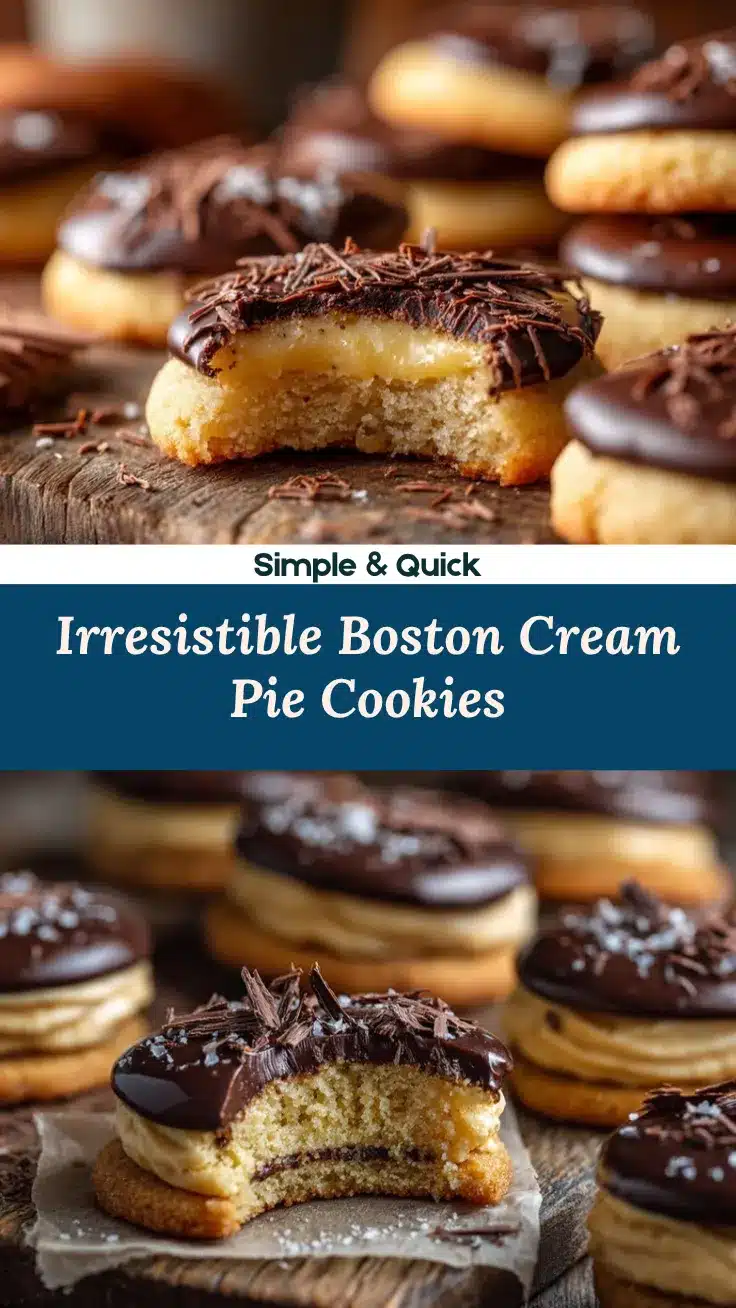 Boston Cream Pie Cookies recipe