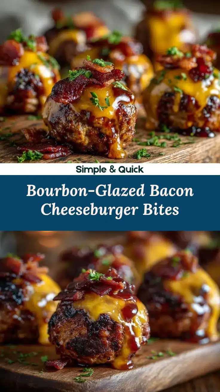 Bourbon Bacon Cheeseburger Meatballs recipe