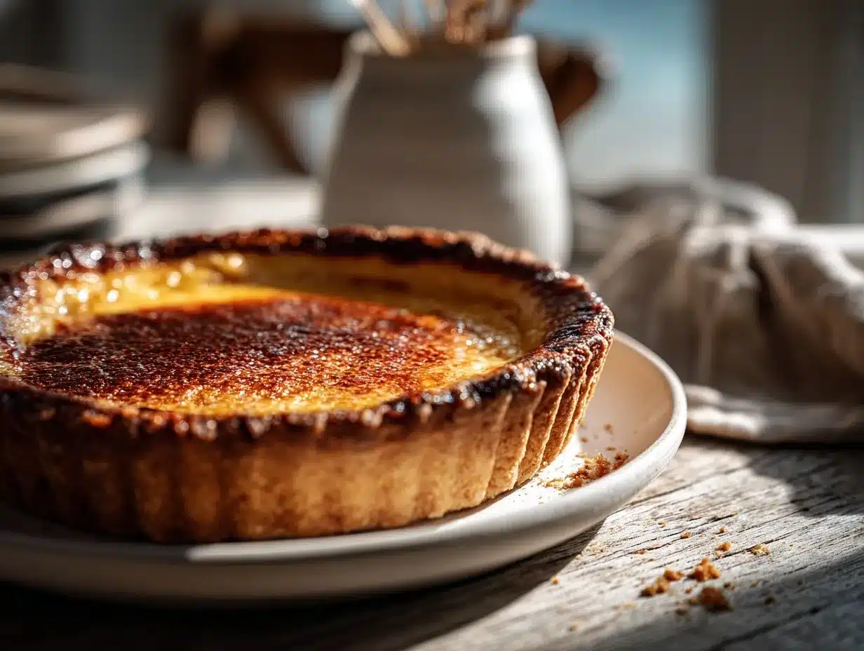 Burnt honey pie preparation steps