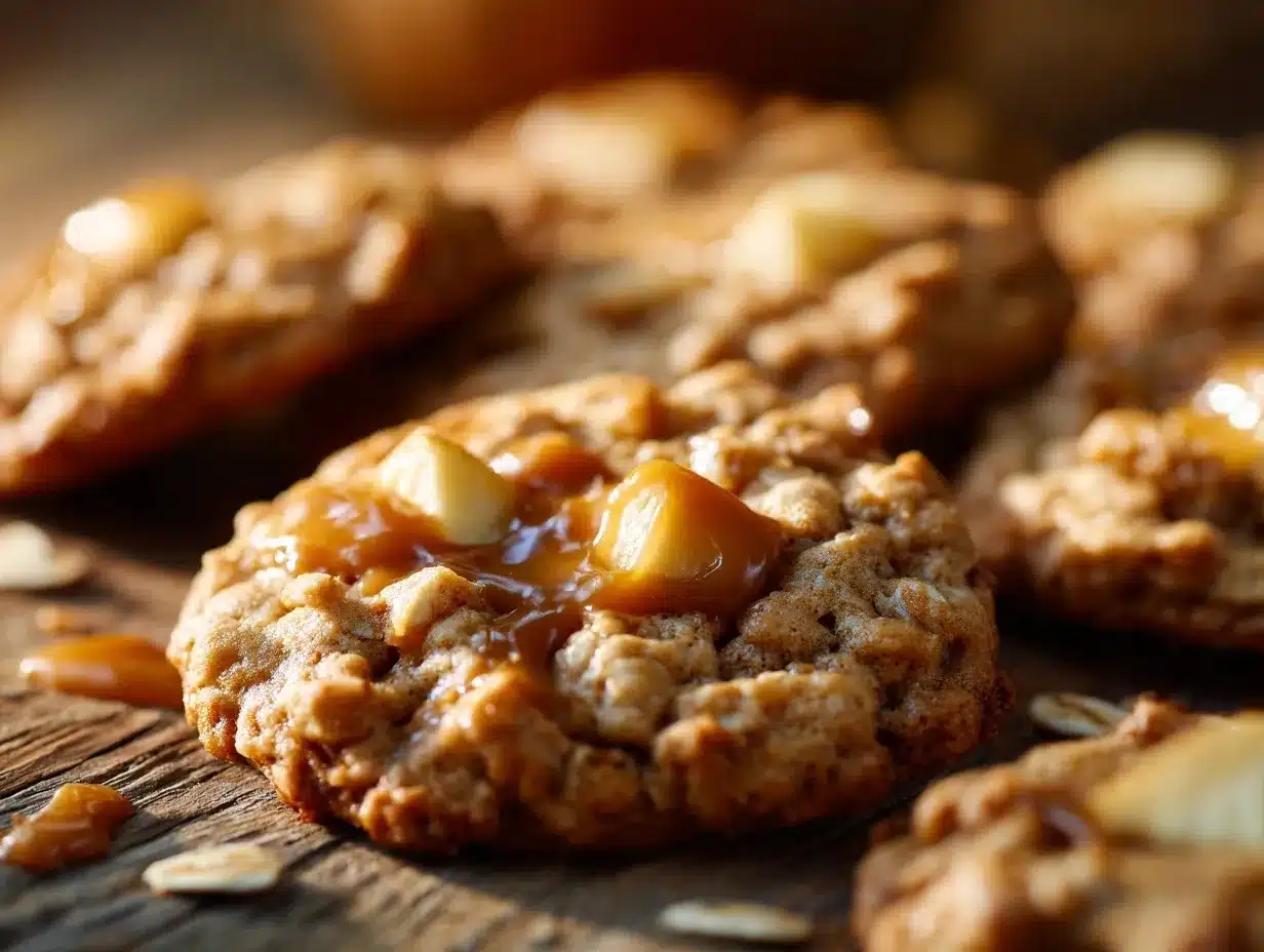 Caramel Apple Oatmeal Cookies preparation steps