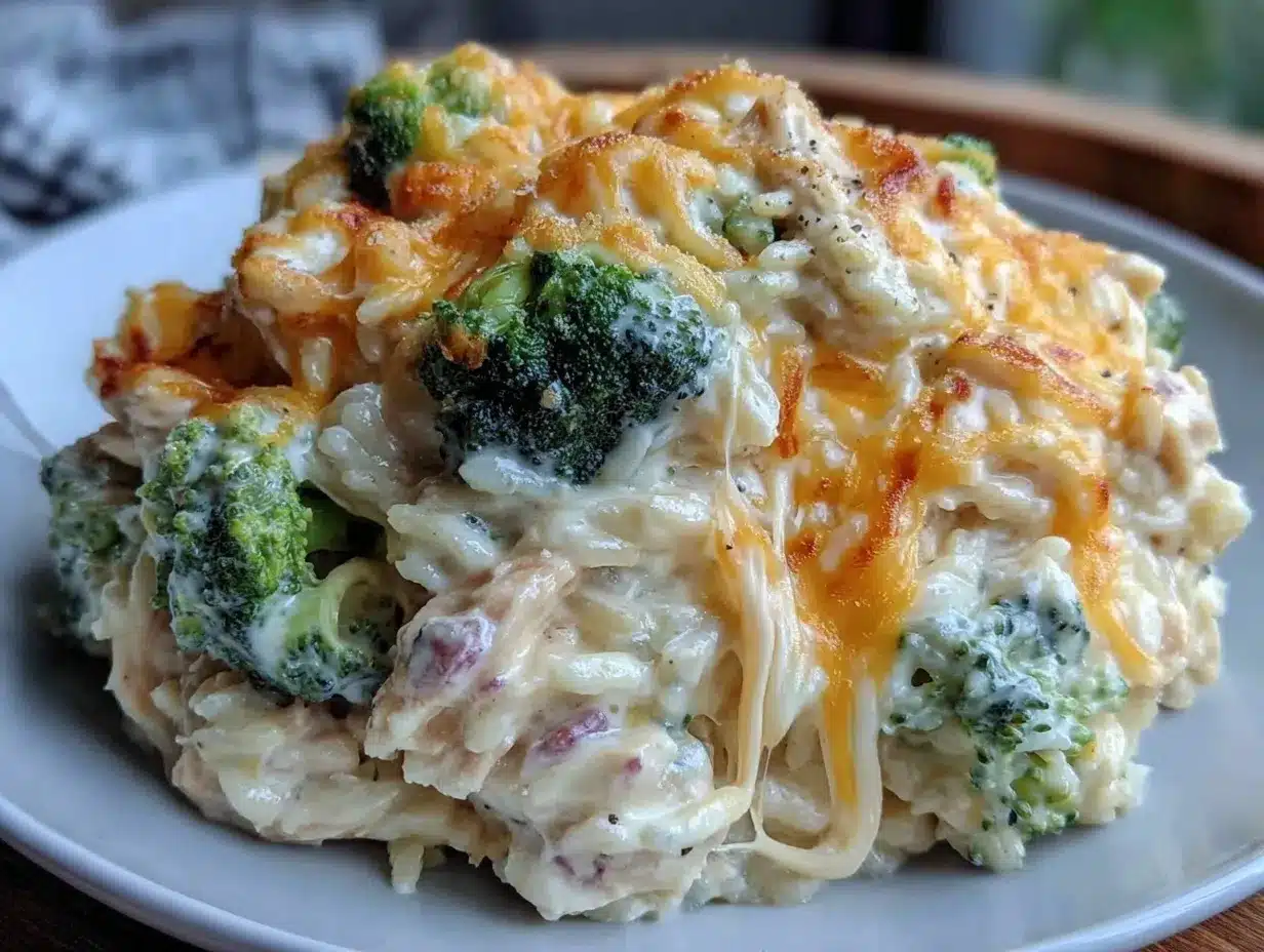 cheesy chicken broccoli rice preparation steps