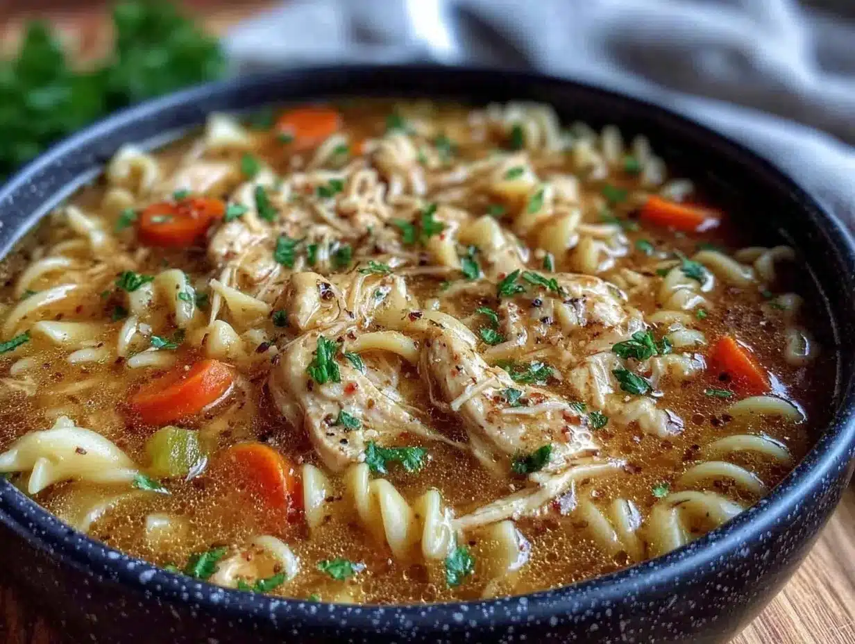 chicken noodle soup preparation steps