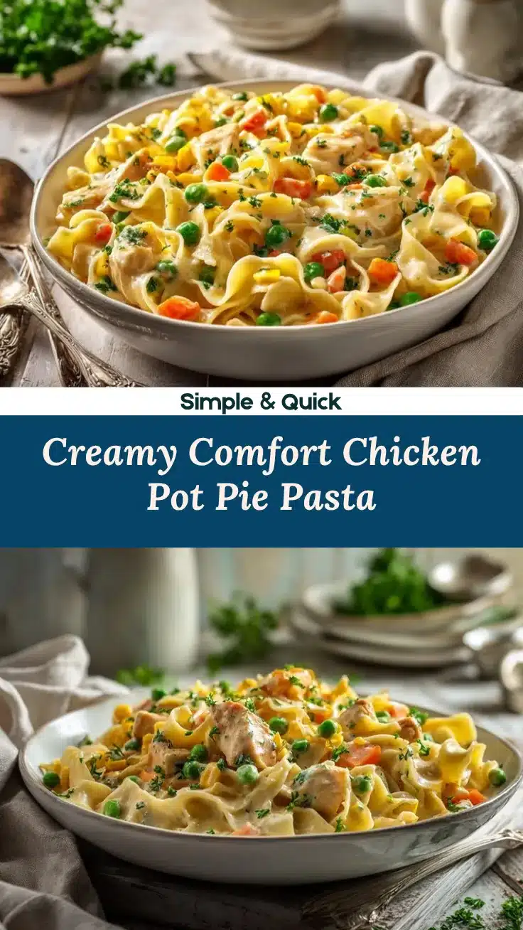 Chicken Pot Pie Pasta recipe
