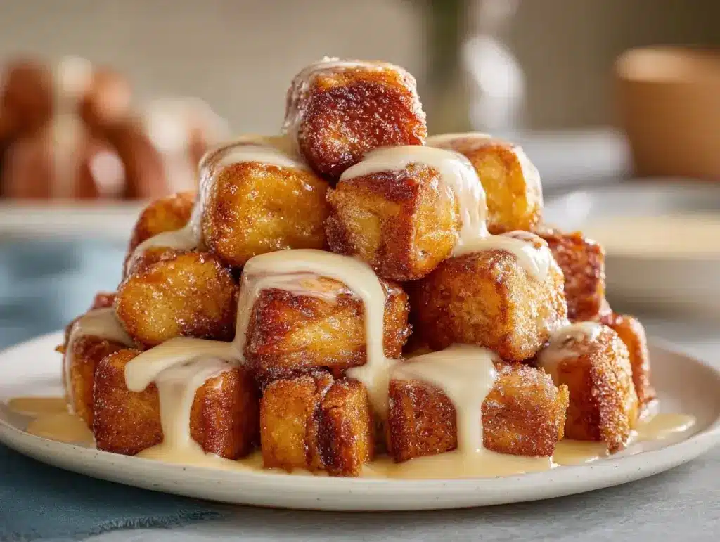 Cinnamon Roll French Toast Bites - featured image