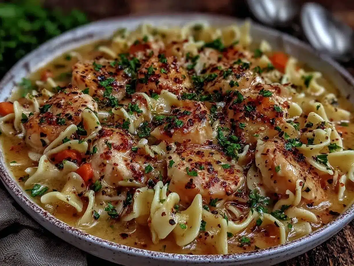 creamy pasta soup preparation steps