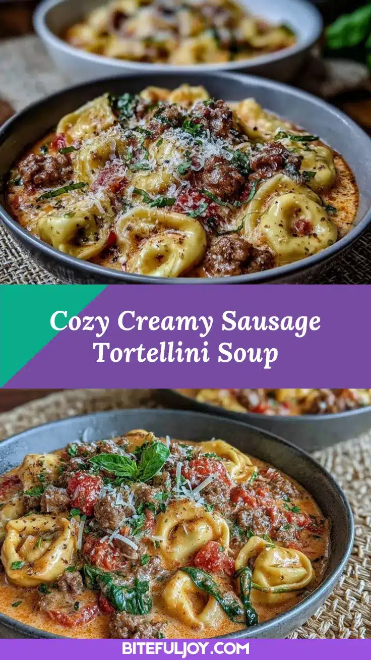 Creamy Sausage Tortellini Soup recipe