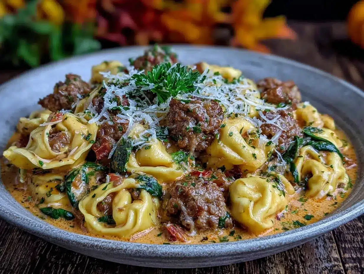 creamy tortellini crockpot preparation steps