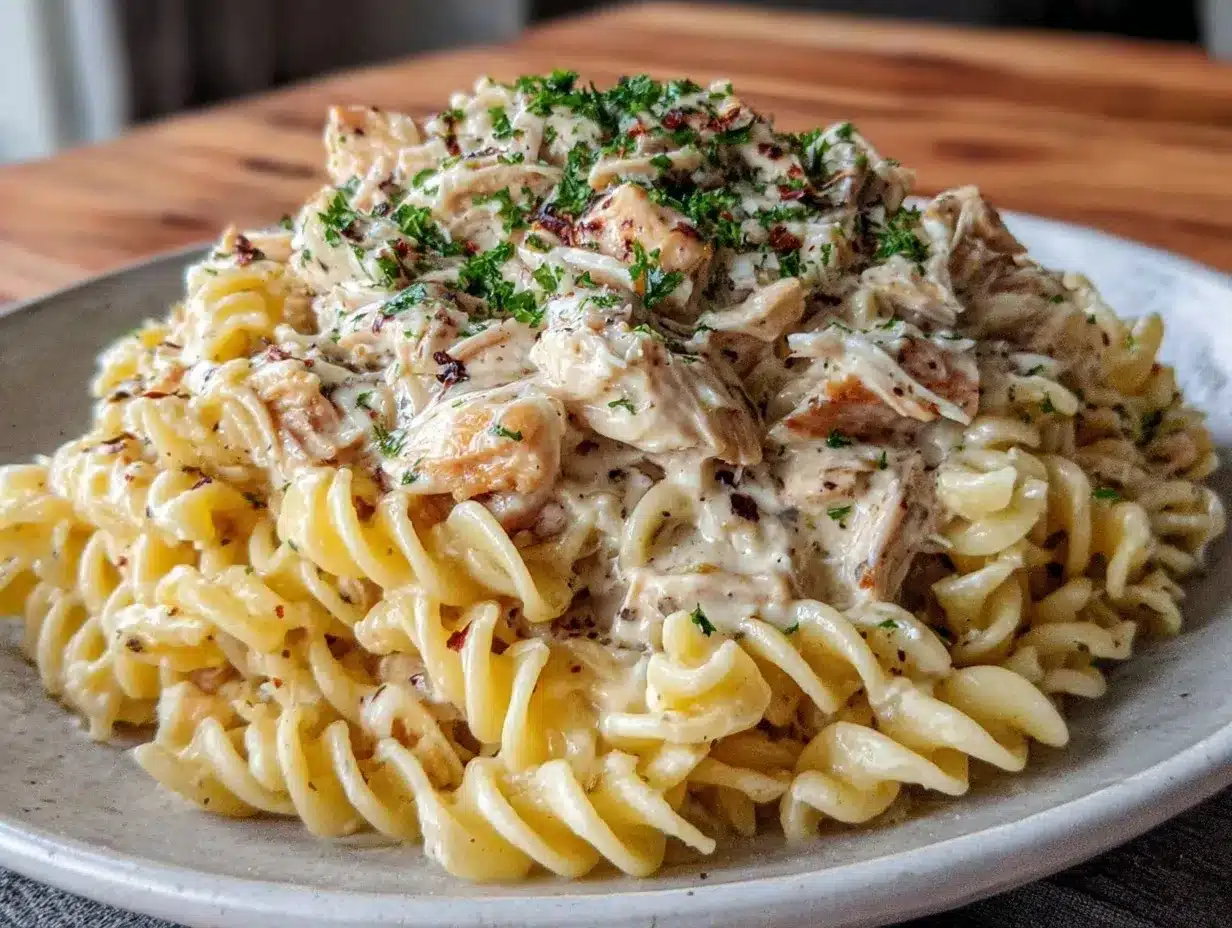 crock pot chicken and noodles preparation steps