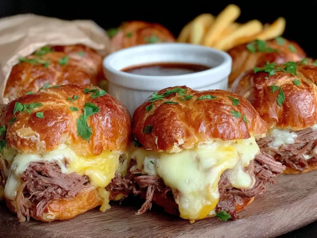 crock pot french dip sandwiches - featured image