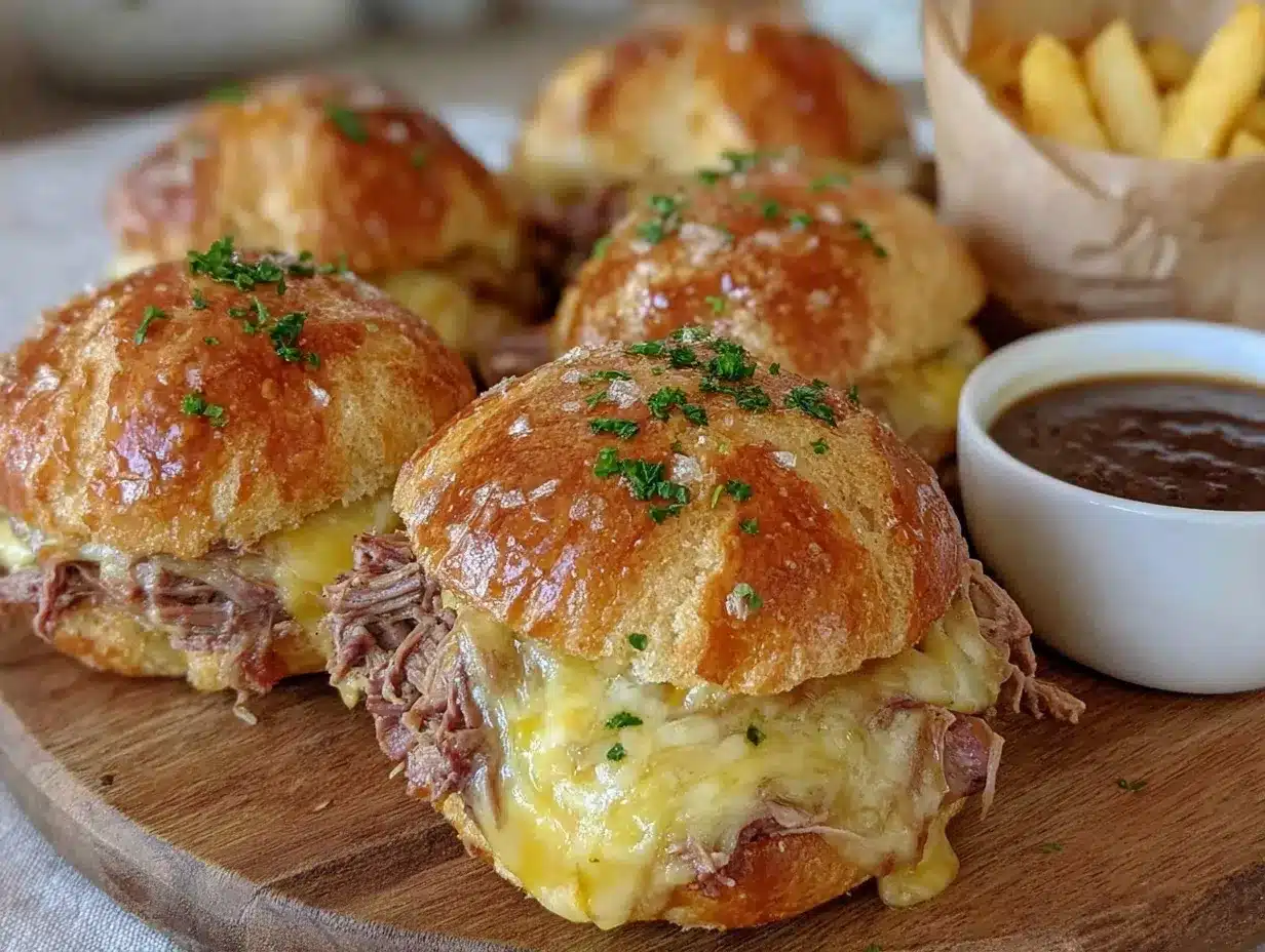 crock pot french dip sandwiches preparation steps