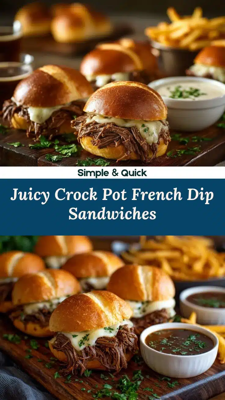 Crock Pot French Dip Sandwiches recipe