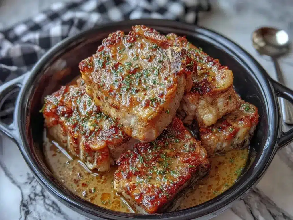 crockpot pork chops - featured image