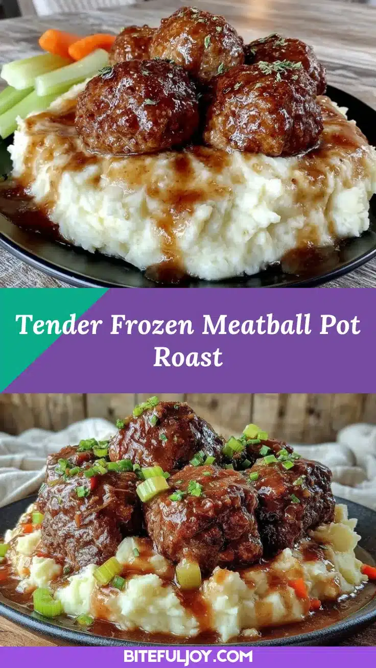 Frozen Meatball Pot Roast recipe
