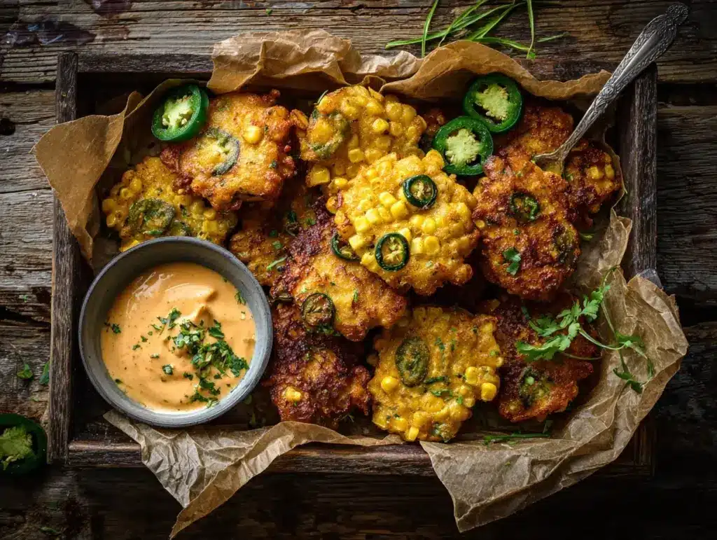jalapeño corn fritters - featured image
