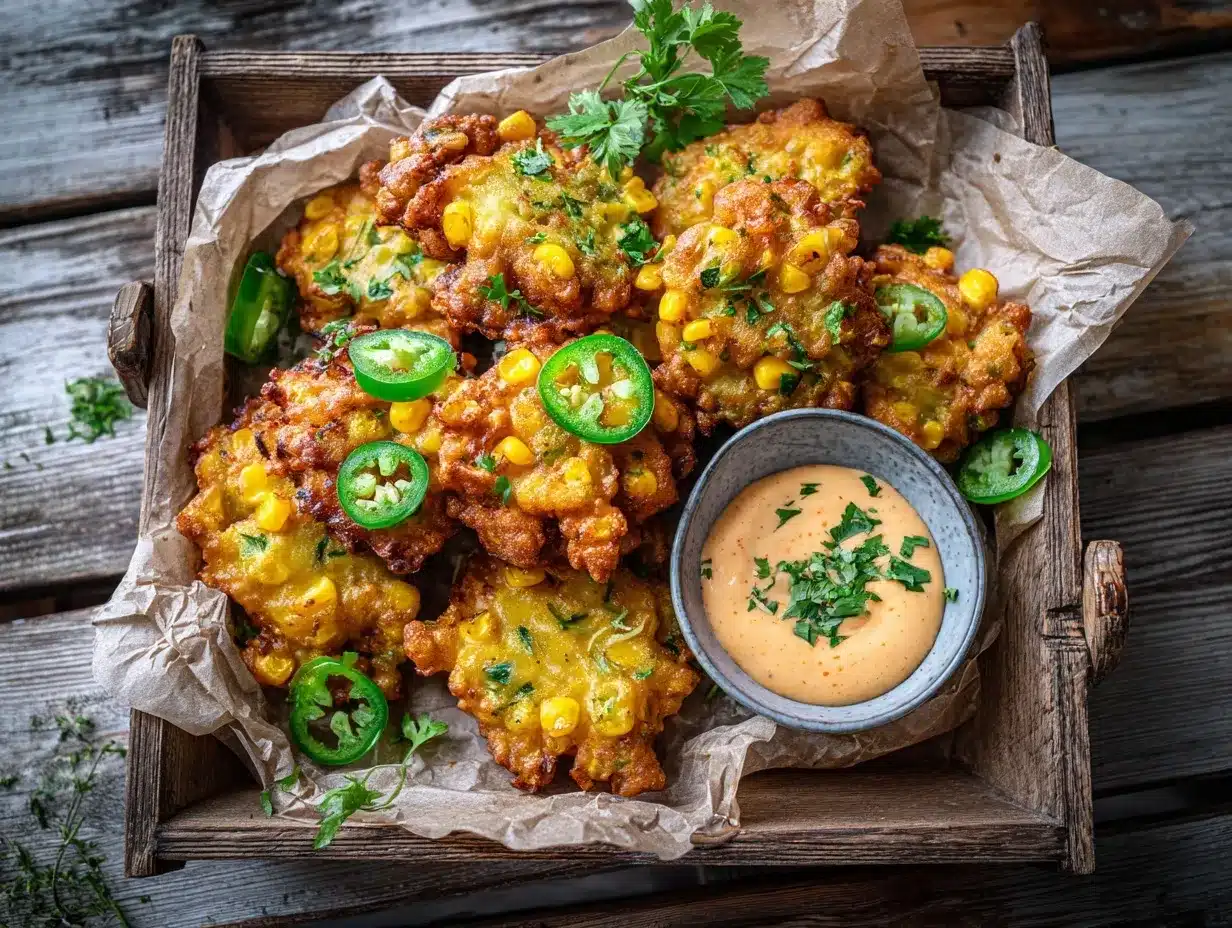 jalapeño corn fritters preparation steps