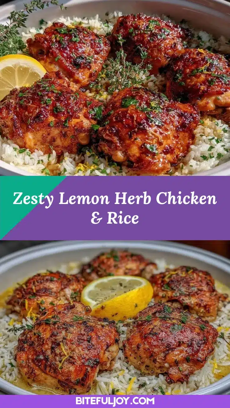 lemon herb chicken and rice recipe