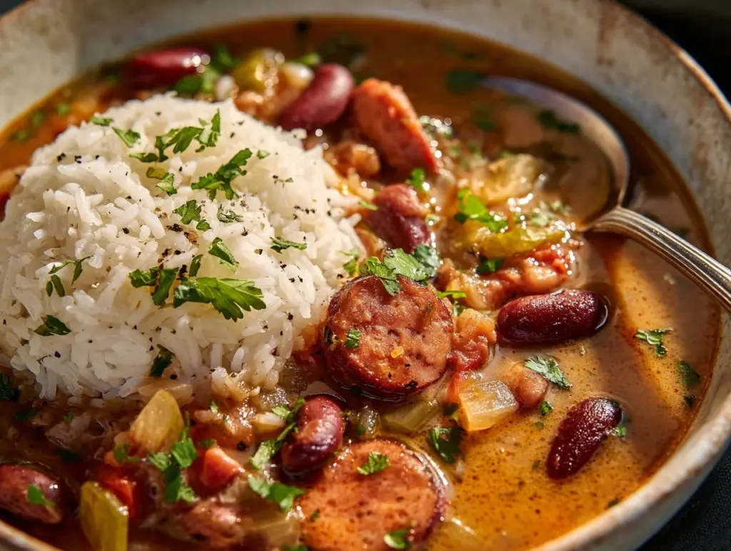 Louisiana red beans and rice - featured image