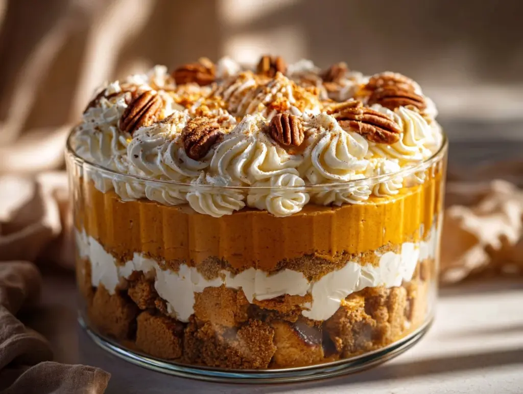Maple Pecan Pumpkin Cheesecake Trifle - featured image