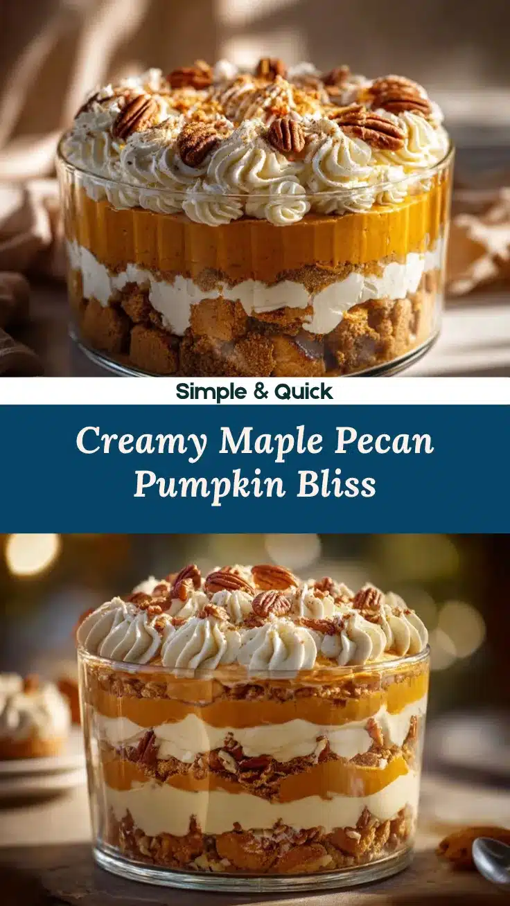 Maple Pecan Pumpkin Cheesecake Trifle recipe