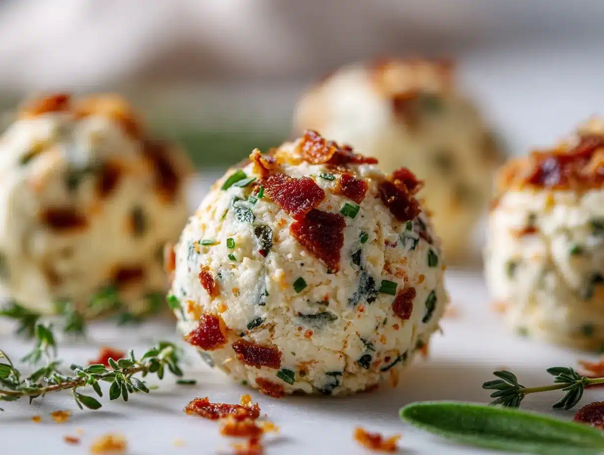 Mini Bacon Ranch Cheeseballs preparation steps