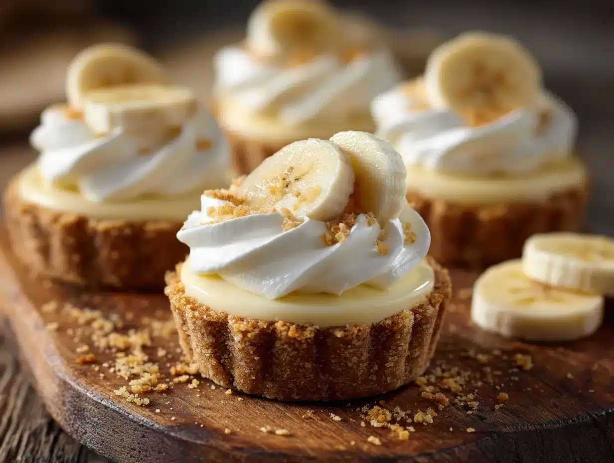 Mini Banana Cream Pies preparation steps