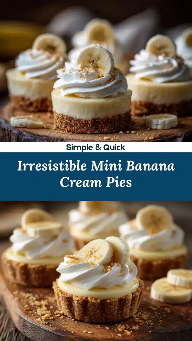 Mini Banana Cream Pies recipe