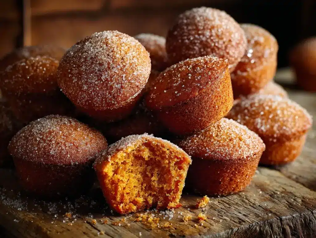 mini pumpkin muffins - featured image