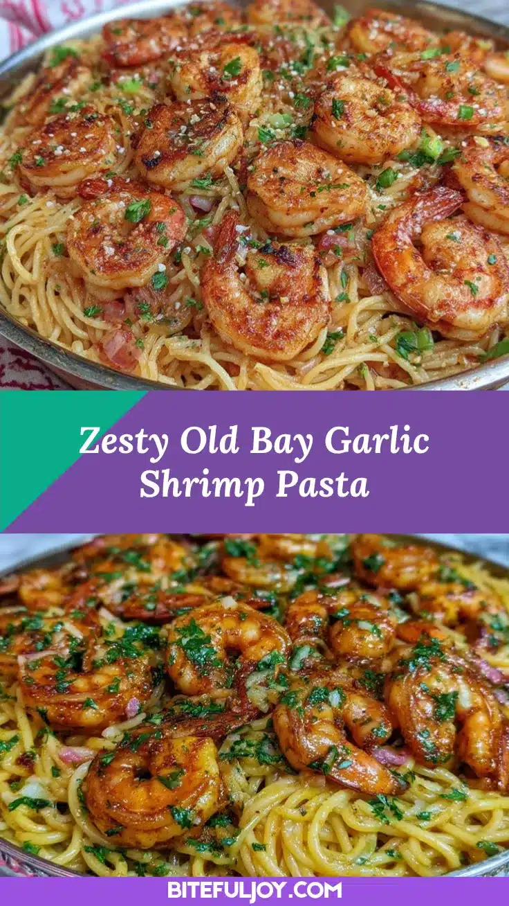 Old Bay Garlic Shrimp Pasta recipe