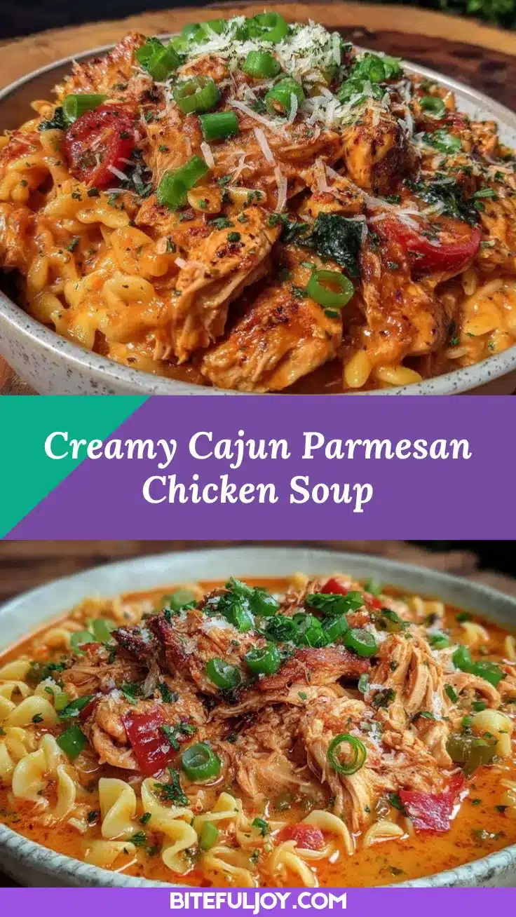 Parmesan Cajun Chicken Soup recipe