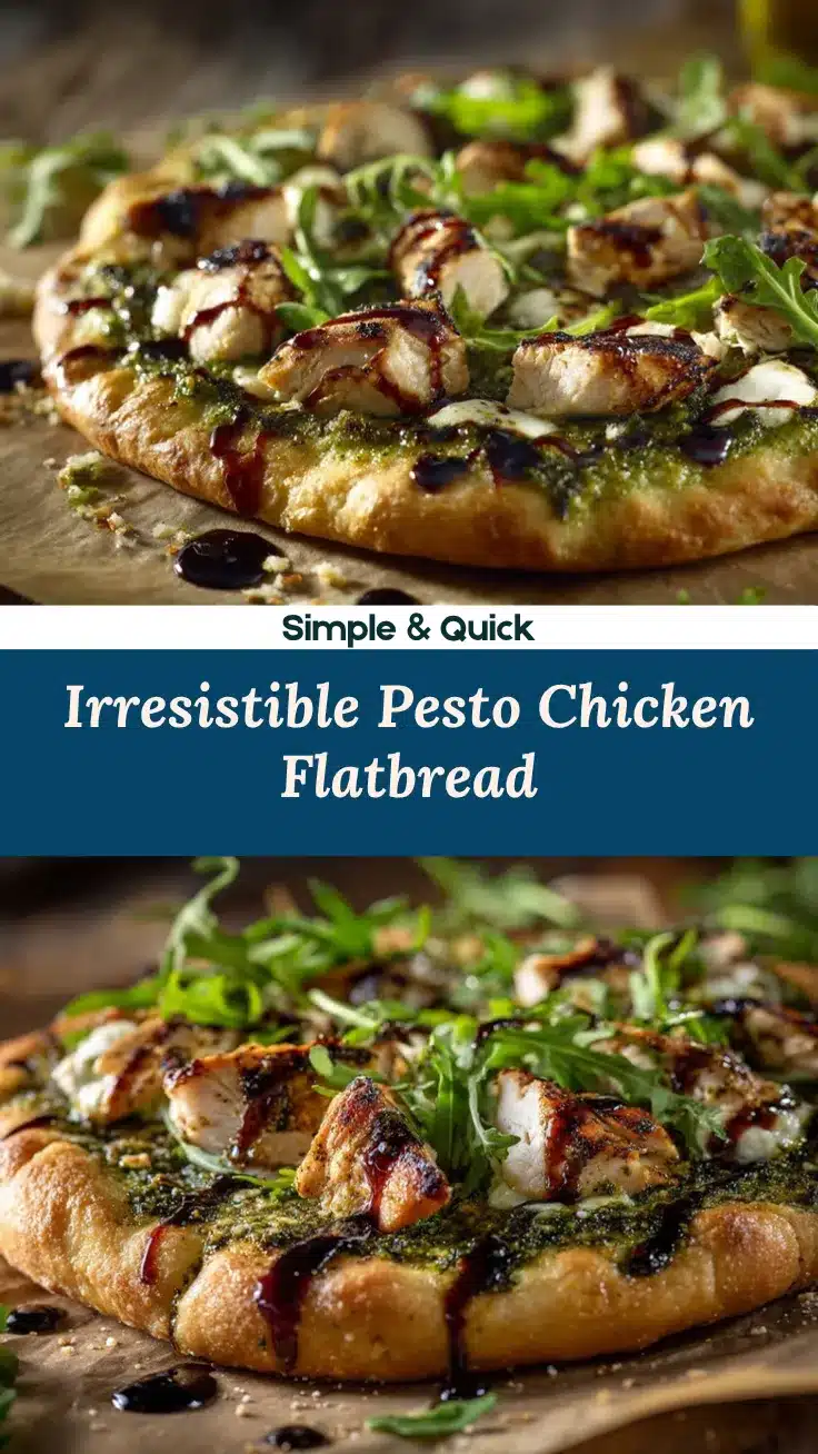 pesto chicken flatbread recipe
