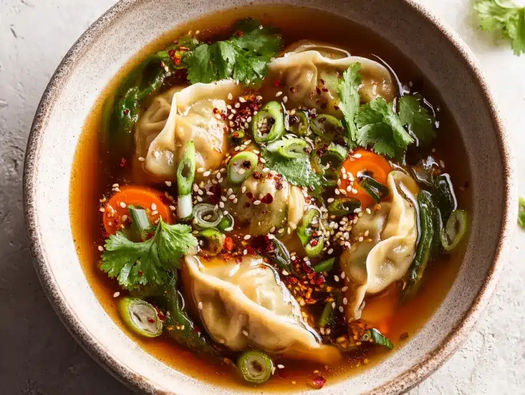 potsticker soup - featured image