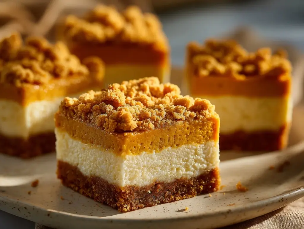 Pumpkin Cheesecake Bars - featured image