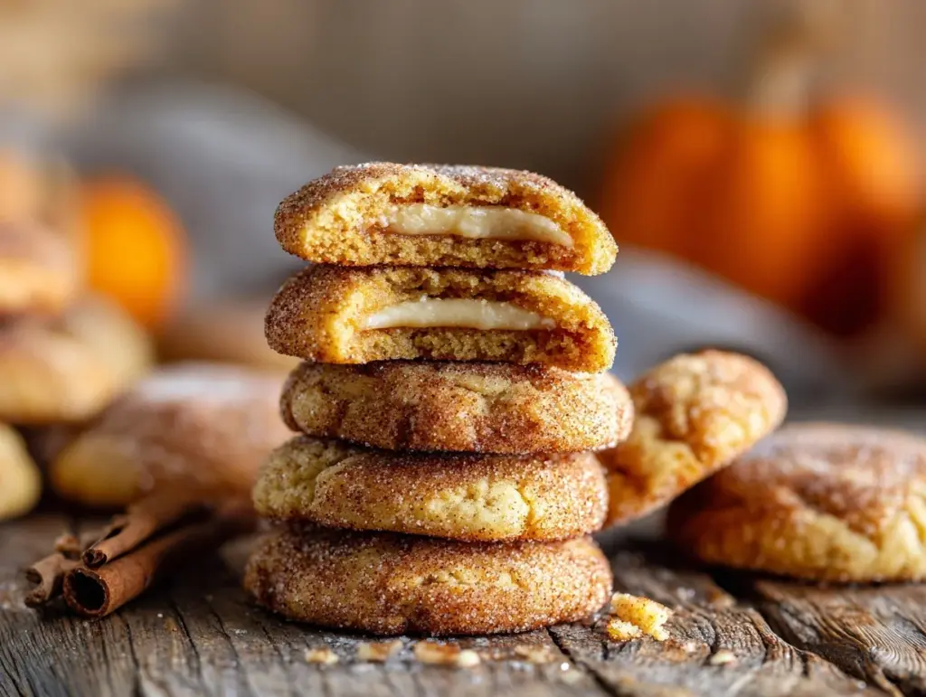pumpkin cheesecake cookies - featured image