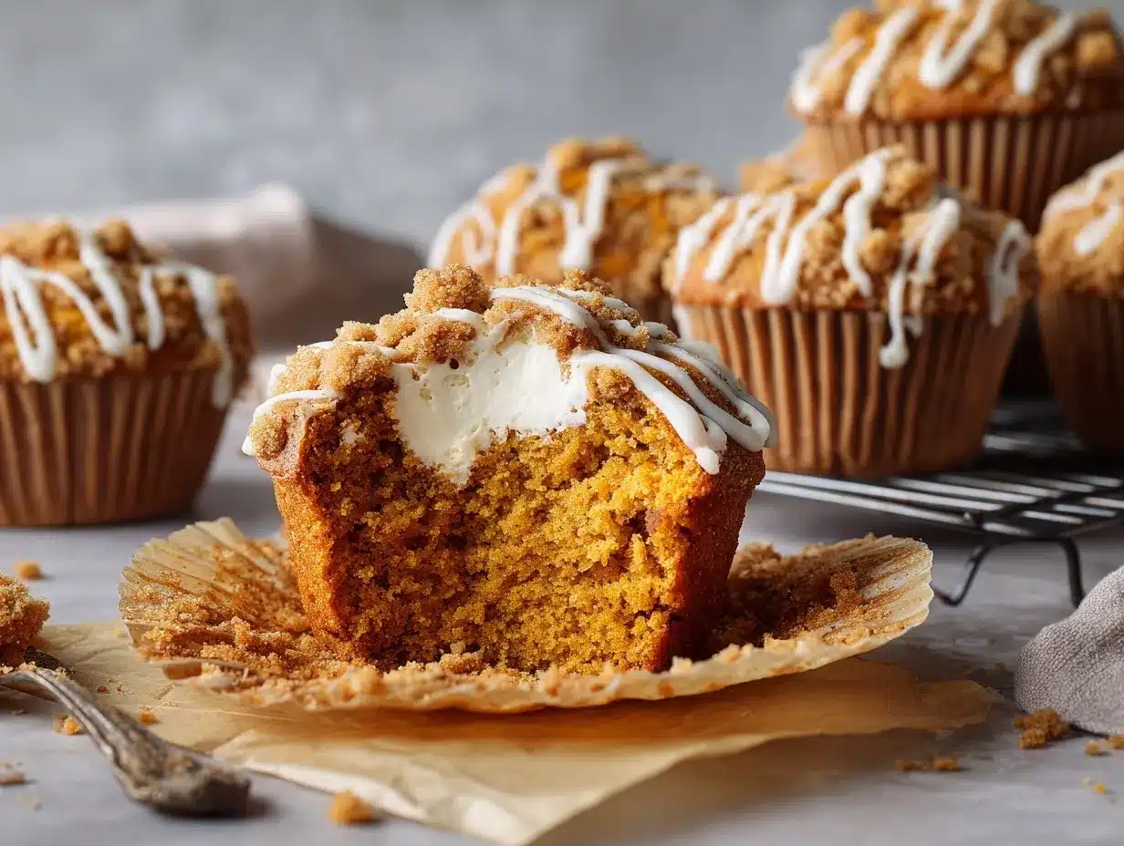 Pumpkin Cream Cheese Muffins preparation steps
