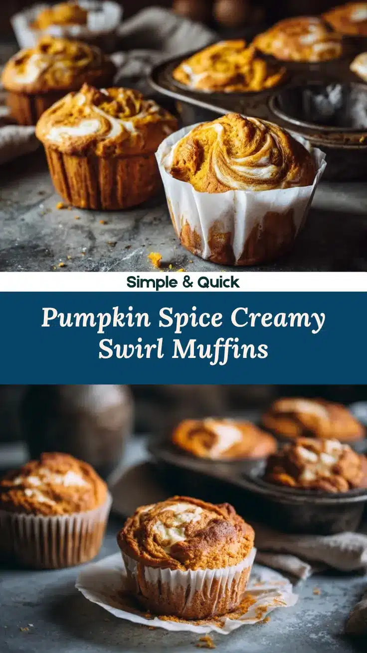Pumpkin Cream Cheese Swirl Muffins recipe