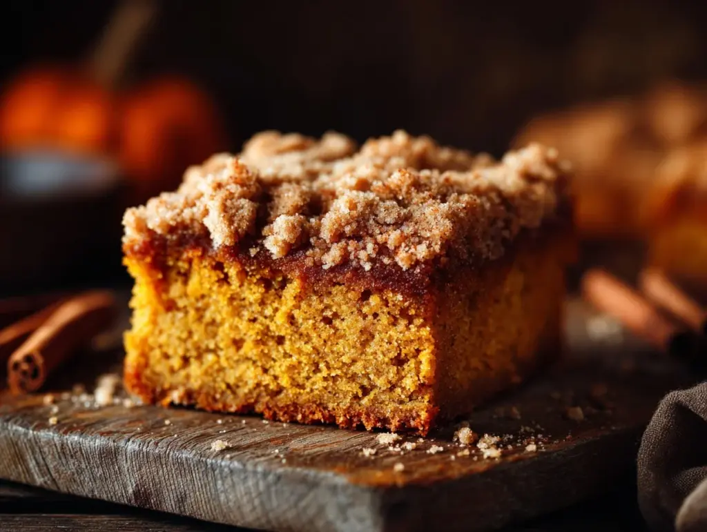 pumpkin crumb cake - featured image