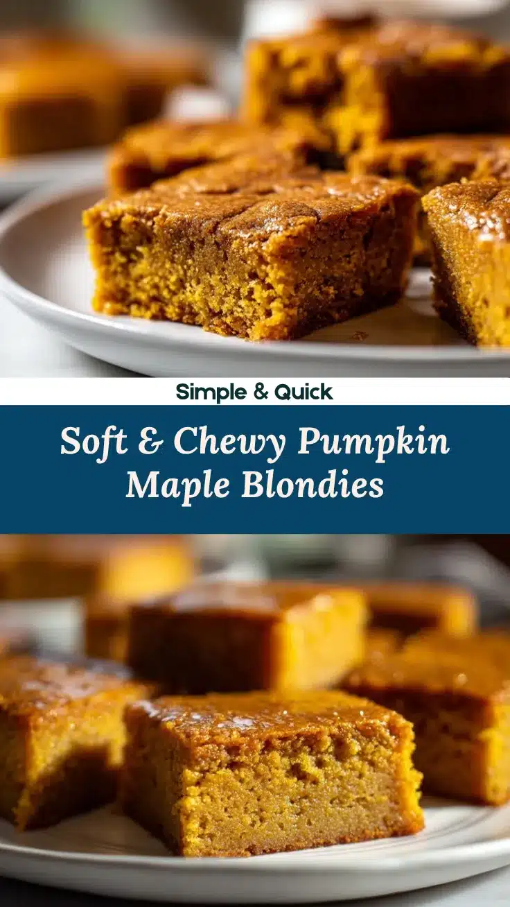 Pumpkin Maple Blondies recipe