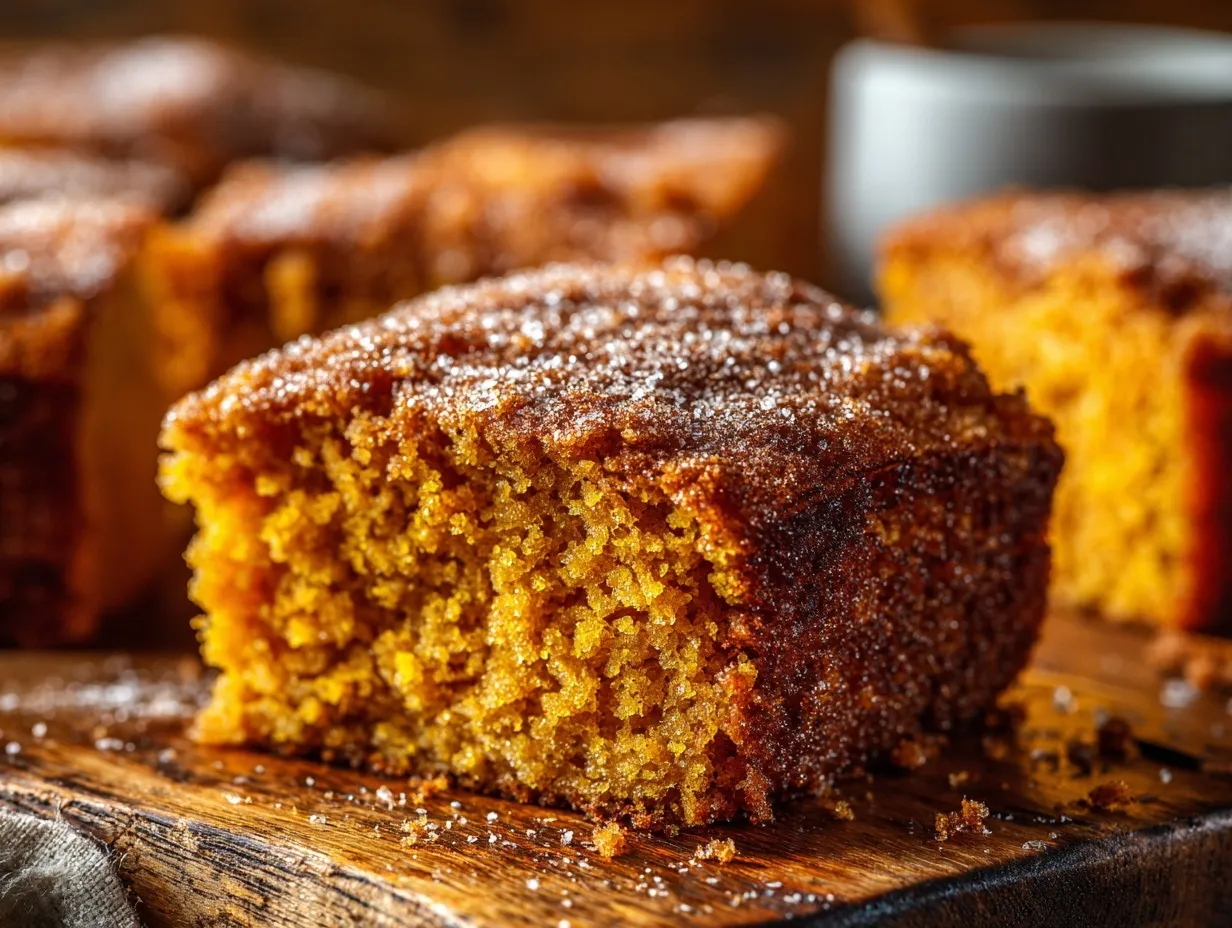 Pumpkin Snickerdoodle Snack Cake preparation steps