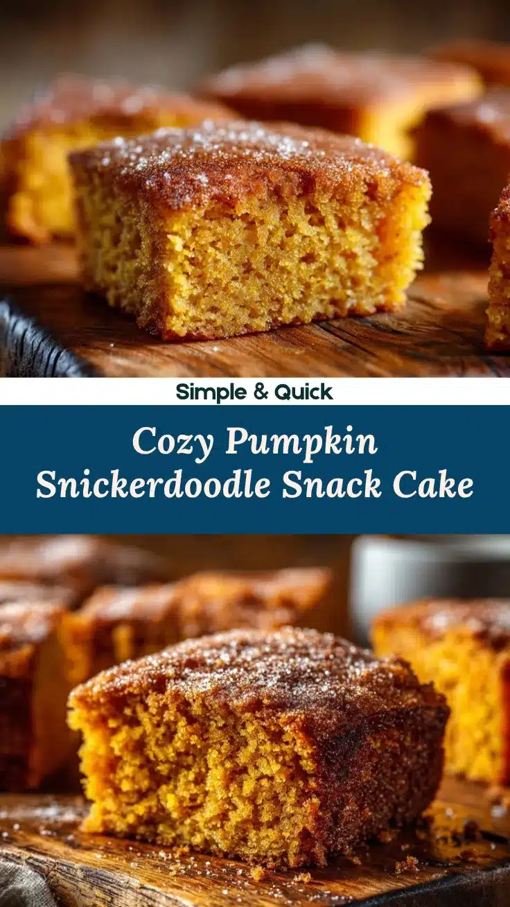 Pumpkin Snickerdoodle Snack Cake recipe