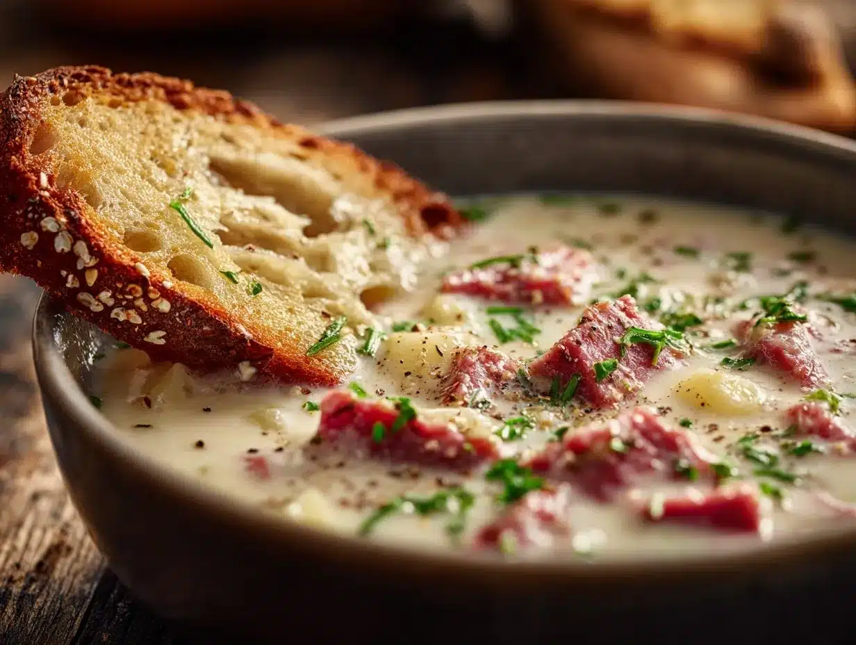 Reuben soup preparation steps