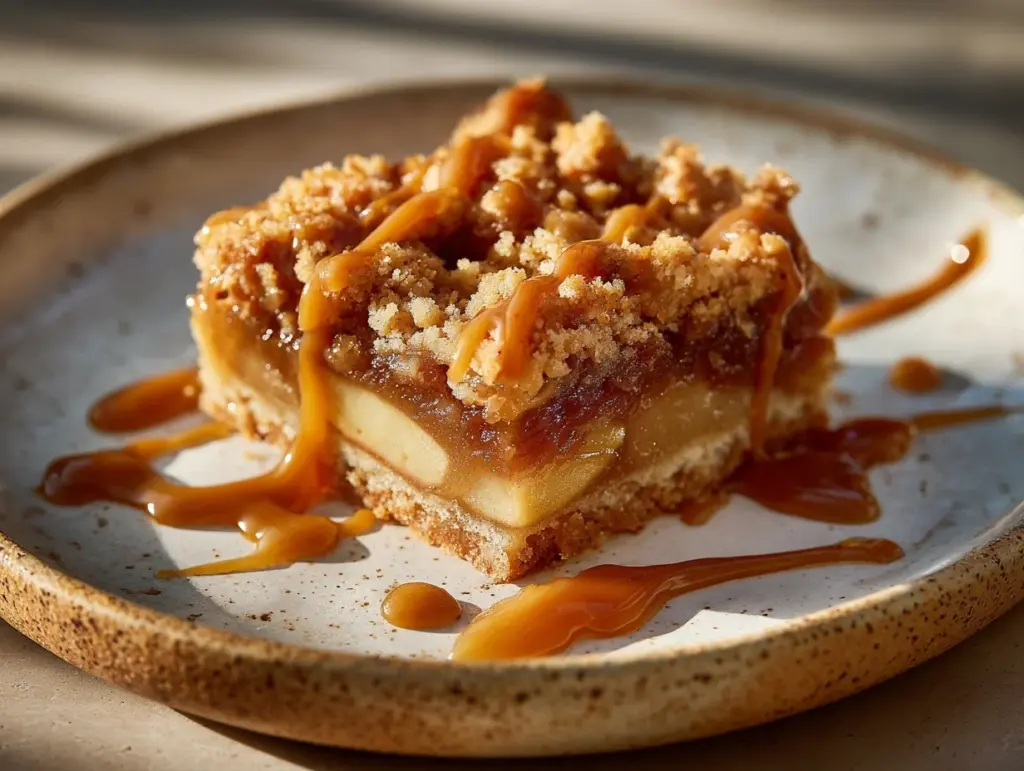 Salted Caramel Apple Bars - featured image