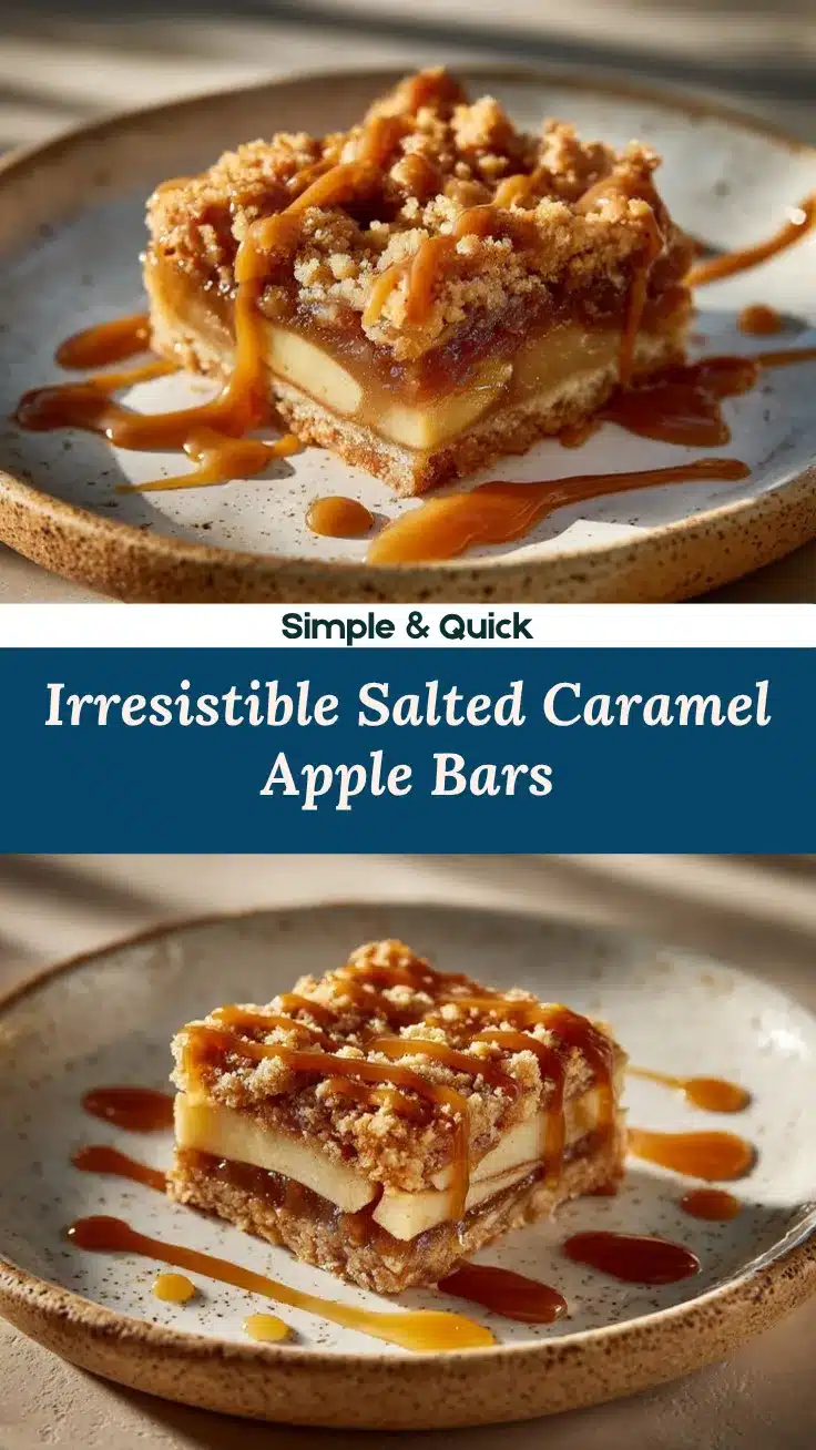 Salted Caramel Apple Bars recipe