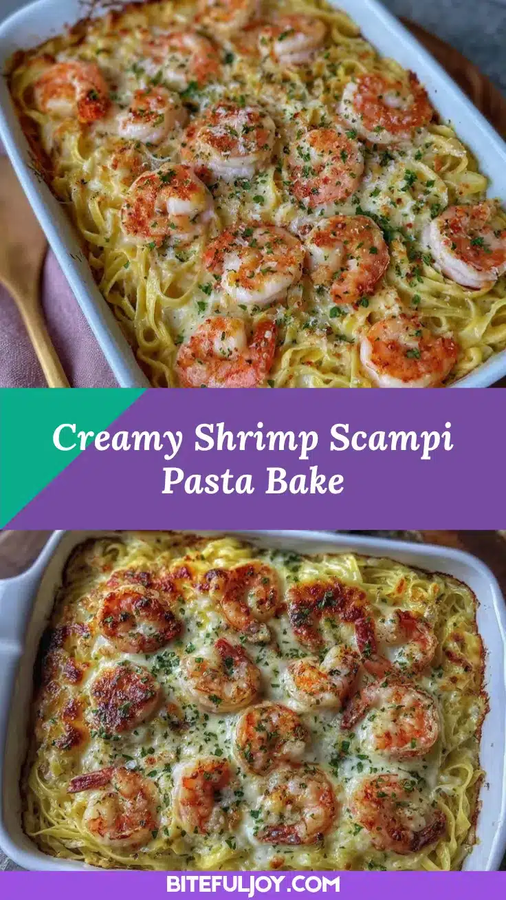 shrimp scampi pasta bake recipe