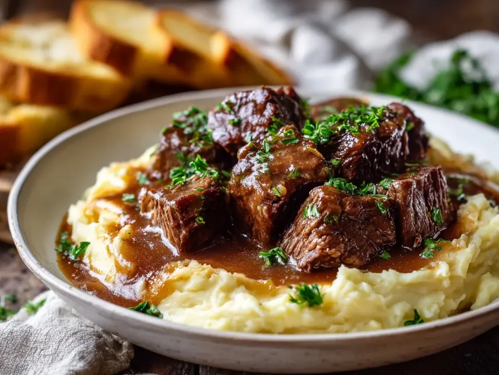 Slow Cooker Beef Manhattan - featured image