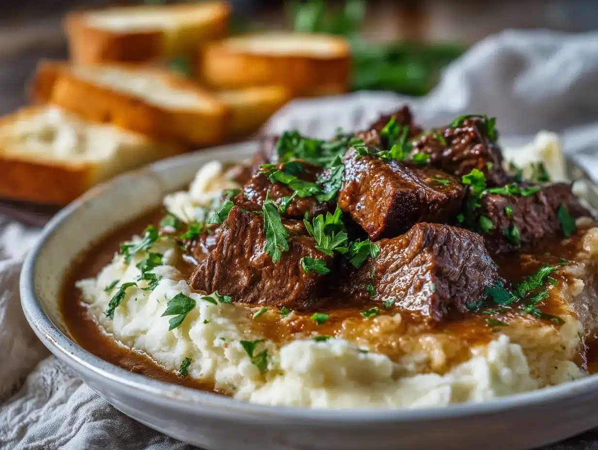Slow Cooker Beef Manhattan preparation steps