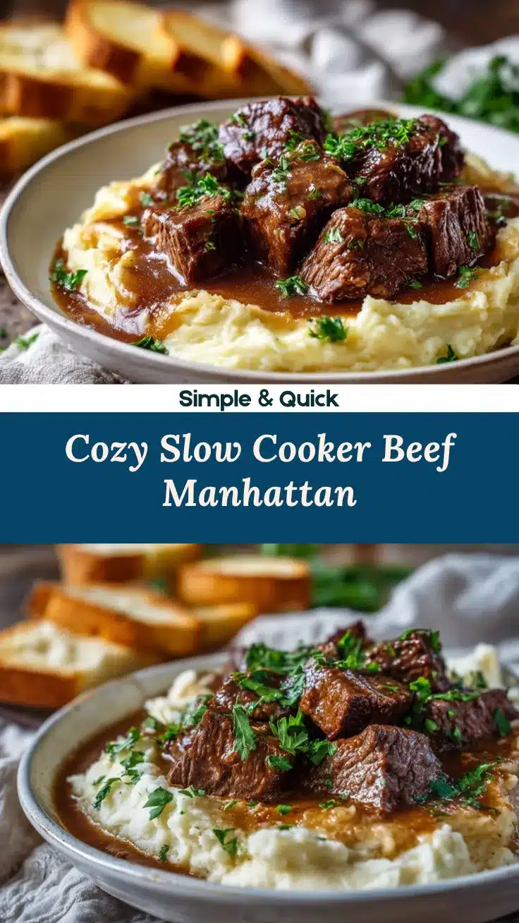 Slow Cooker Beef Manhattan recipe