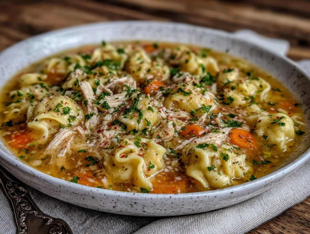 slow cooker chicken noodle soup preparation steps